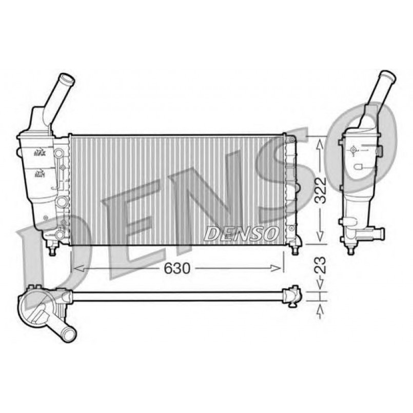 DRM13005  DENSO - Радіатор охолодження