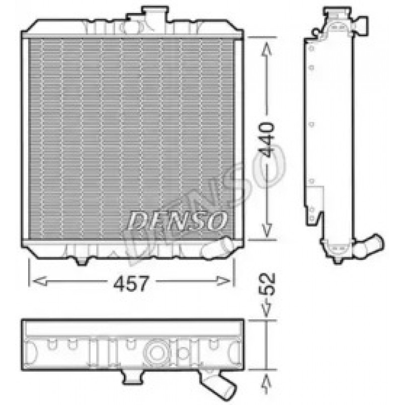 DRM14002  DENSO - Радіатор охолодження
