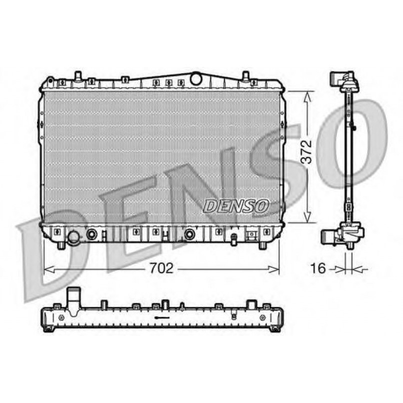 DRM15002  DENSO - Радіатор охолодження