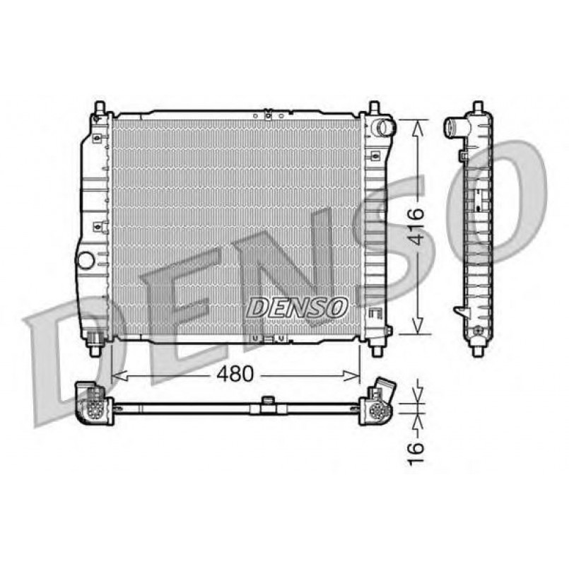 DRM15003  DENSO - Радіатор охолодження