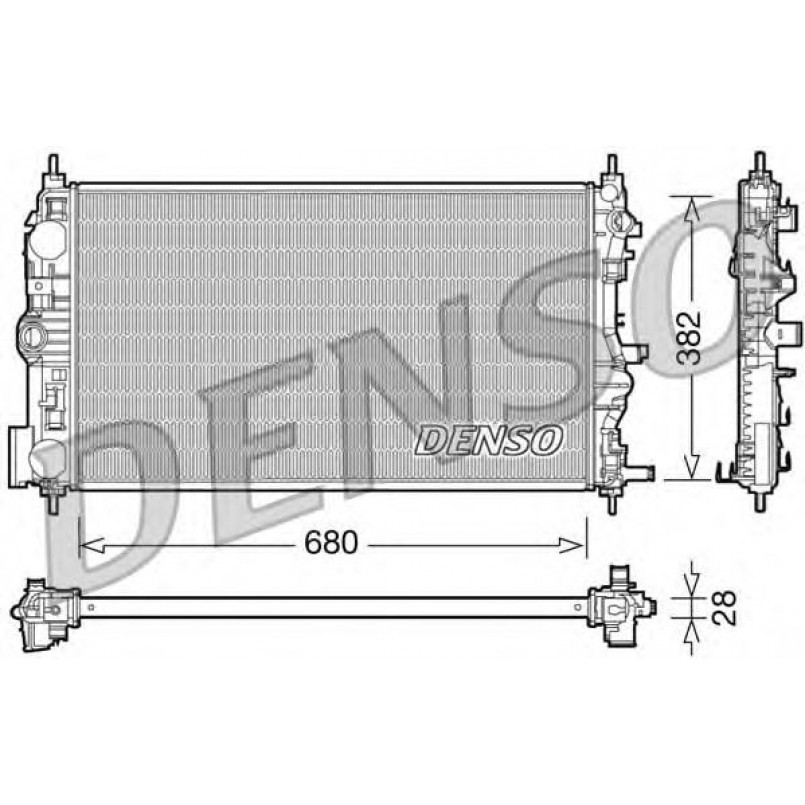 DRM15005  DENSO - Радіатор охолодження