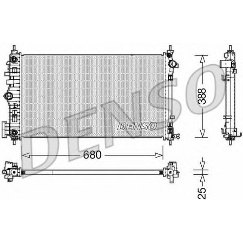 DRM15007  DENSO - Радіатор охолодження