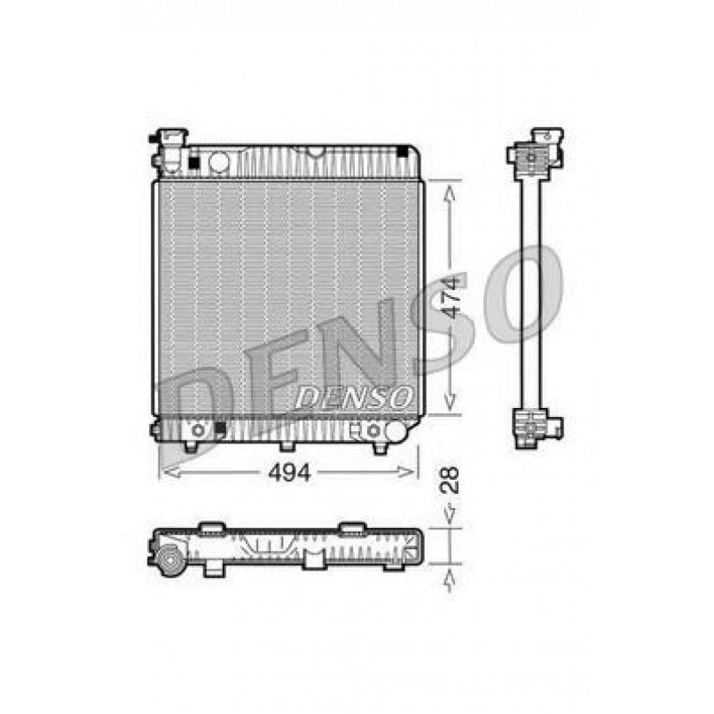 DRM17002  DENSO - Радіатор охолодження