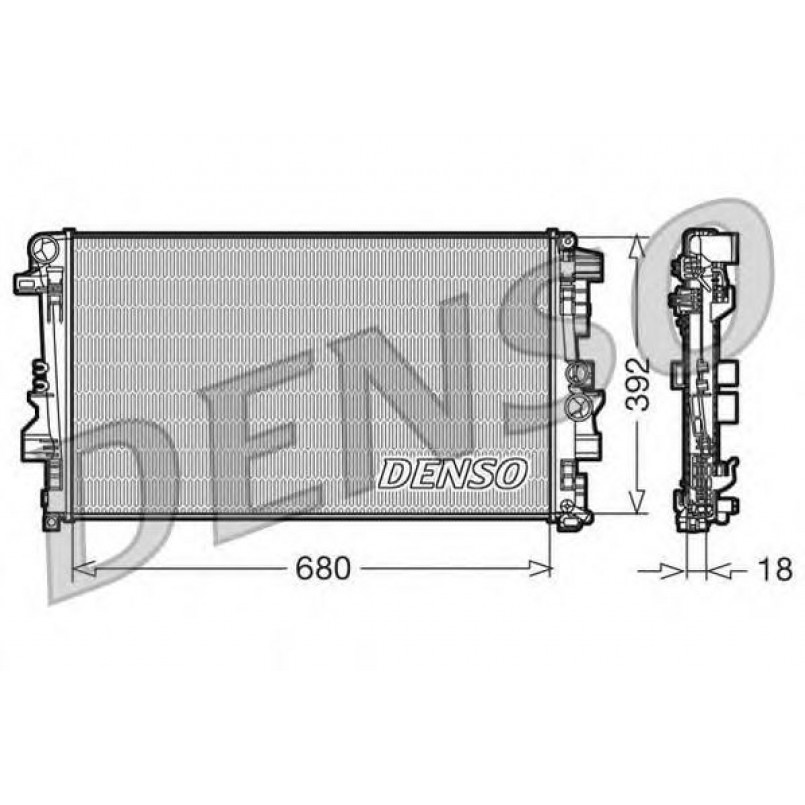 DRM17012  DENSO - Радіатор охолодження
