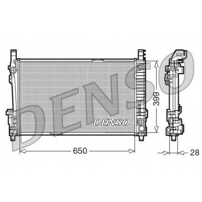 DRM17013  DENSO - Радіатор охолодження