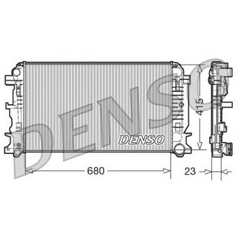 DRM17018  DENSO - Радіатор охолодження