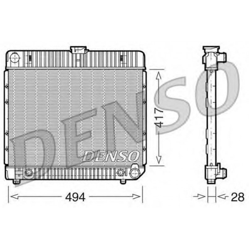 DRM17021  DENSO - Радіатор охолодження