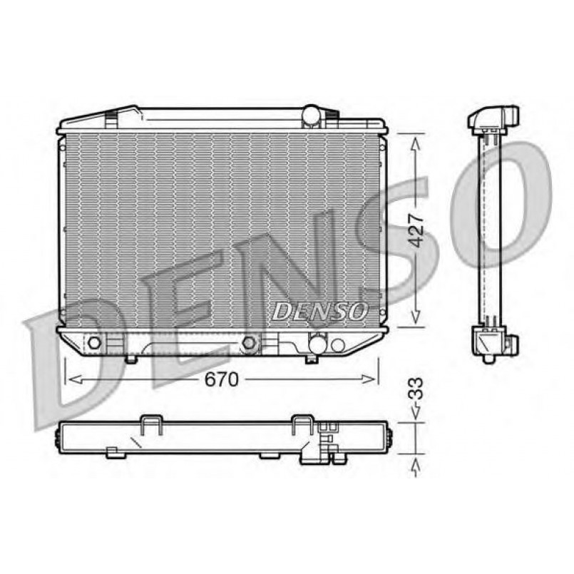 DRM17051  DENSO - Радіатор охолодження