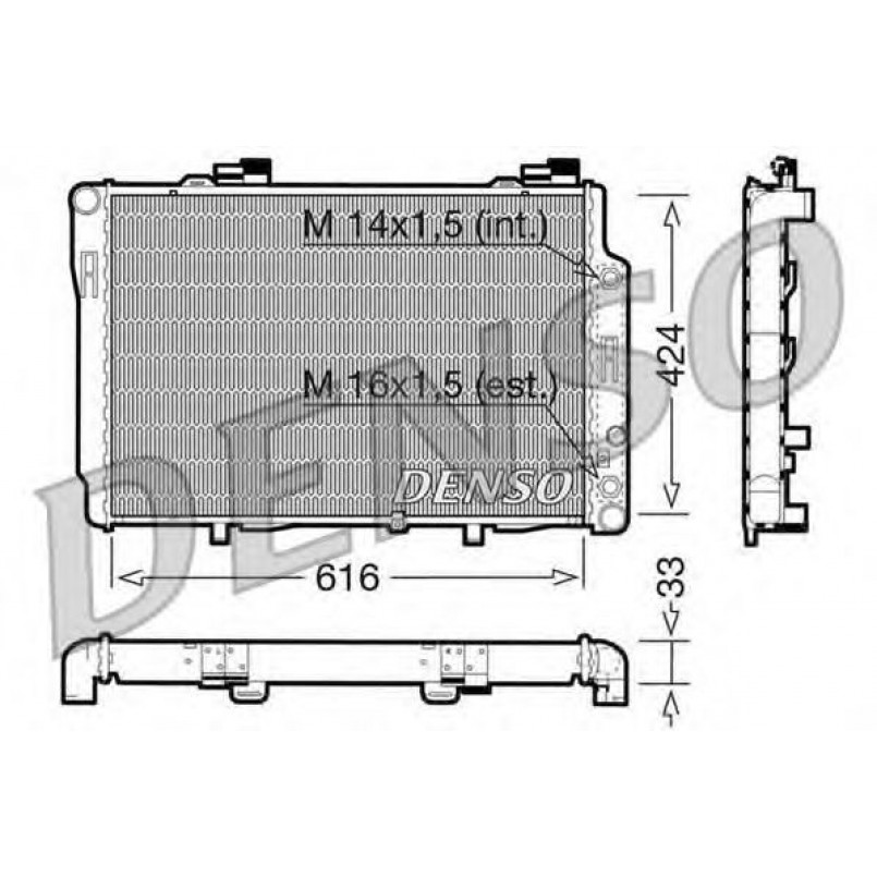 DRM17071  DENSO - Радіатор охолодження