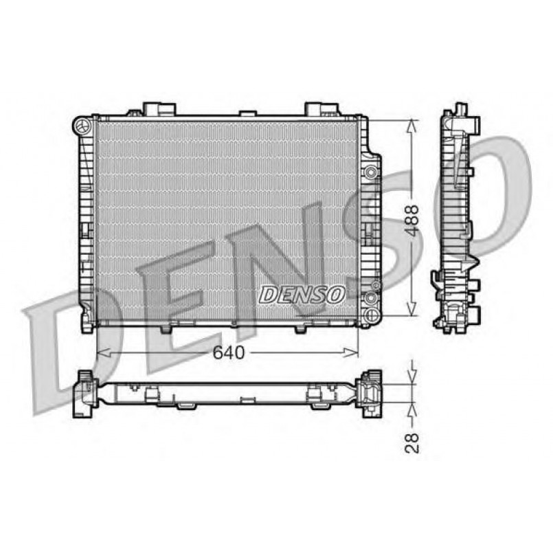 DRM17101  DENSO - Радіатор охолодження