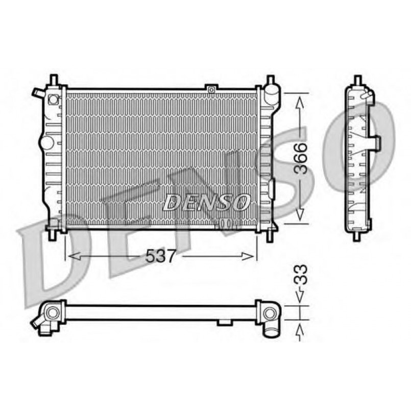 DRM20010  DENSO - Радіатор охолодження