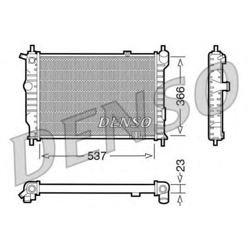 DRM20011  DENSO - Радіатор охолодження