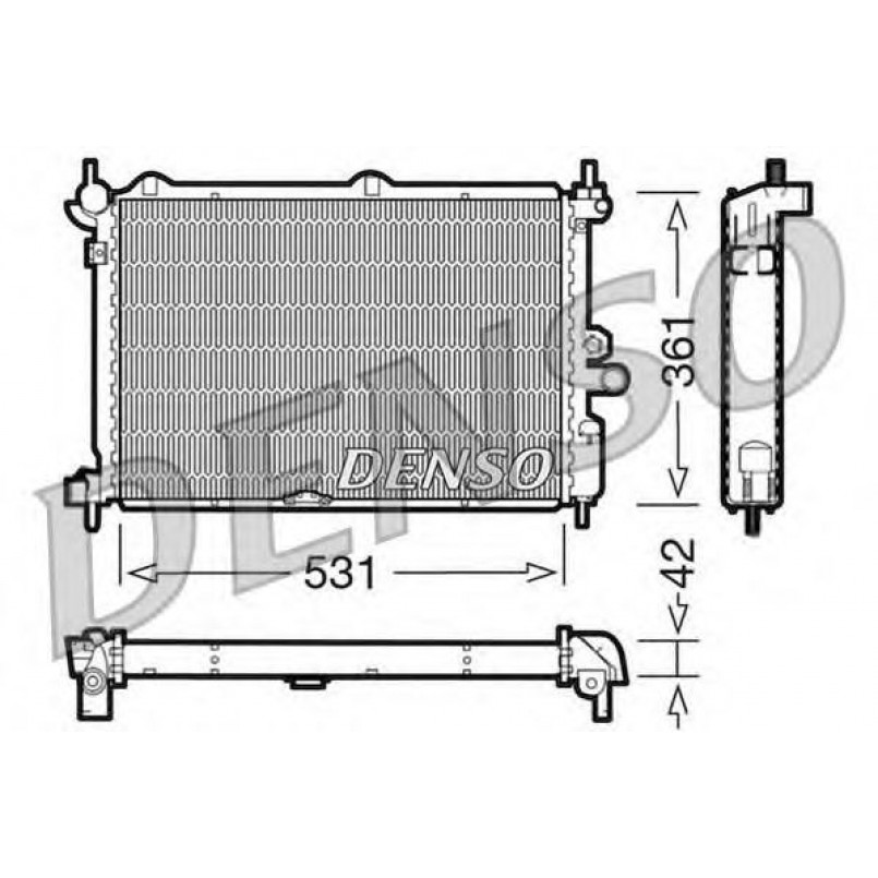 DRM20014  DENSO - Радіатор охолодження