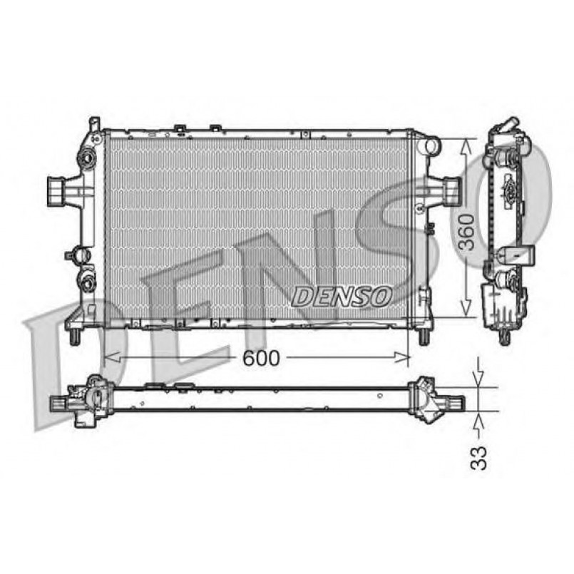 DRM20017  DENSO - Радіатор охолодження