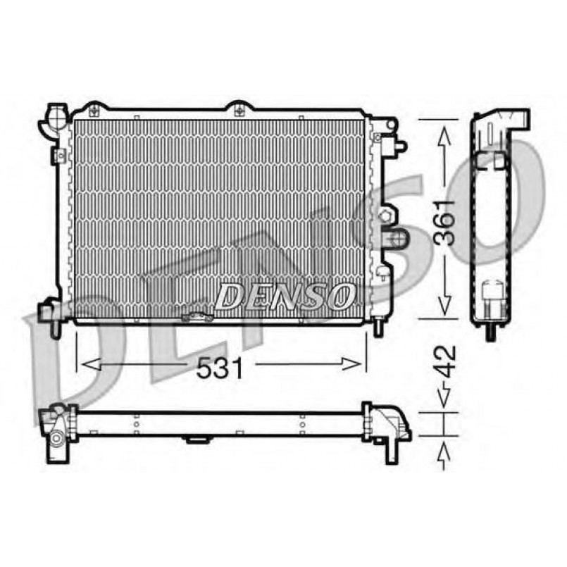 DRM20025  DENSO - Радіатор охолодження