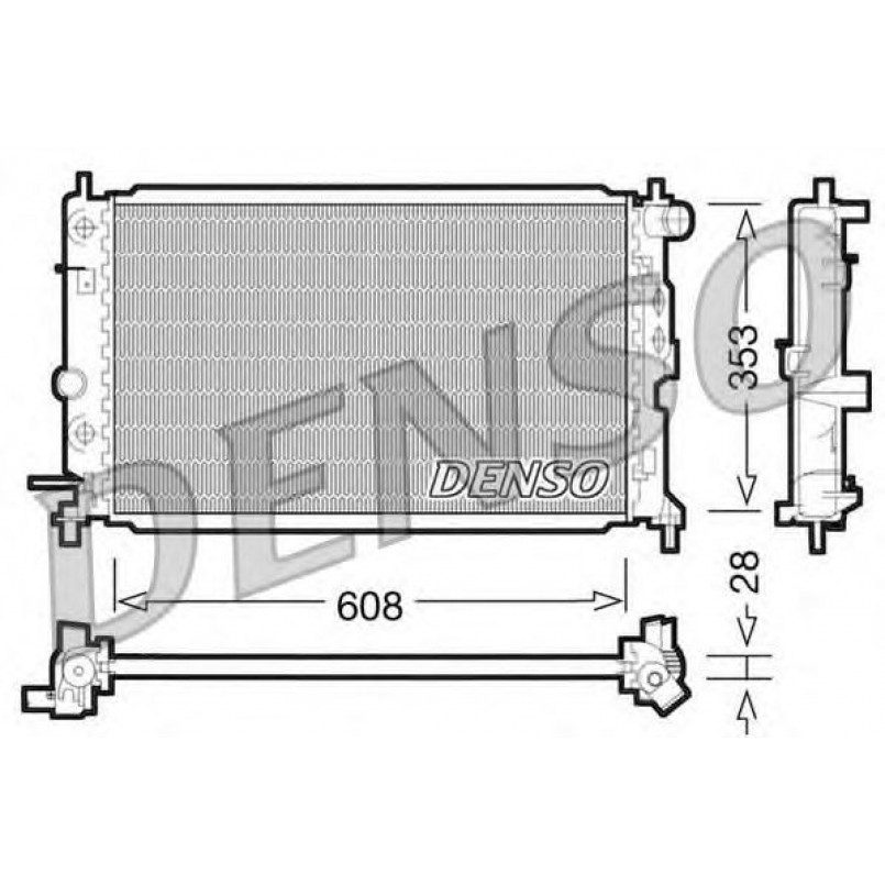 DRM20026  DENSO - Радіатор охолодження