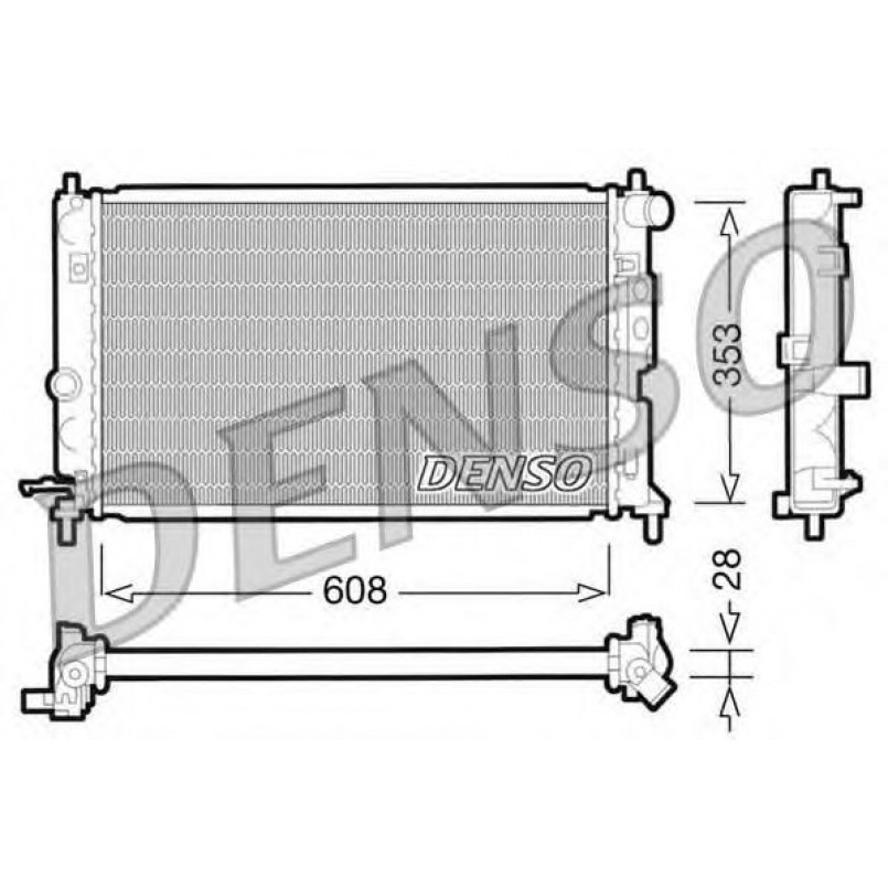 DRM20027  DENSO - Радіатор охолодження