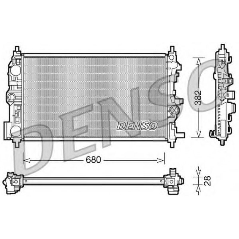 DRM20078  DENSO - Радіатор охолодження