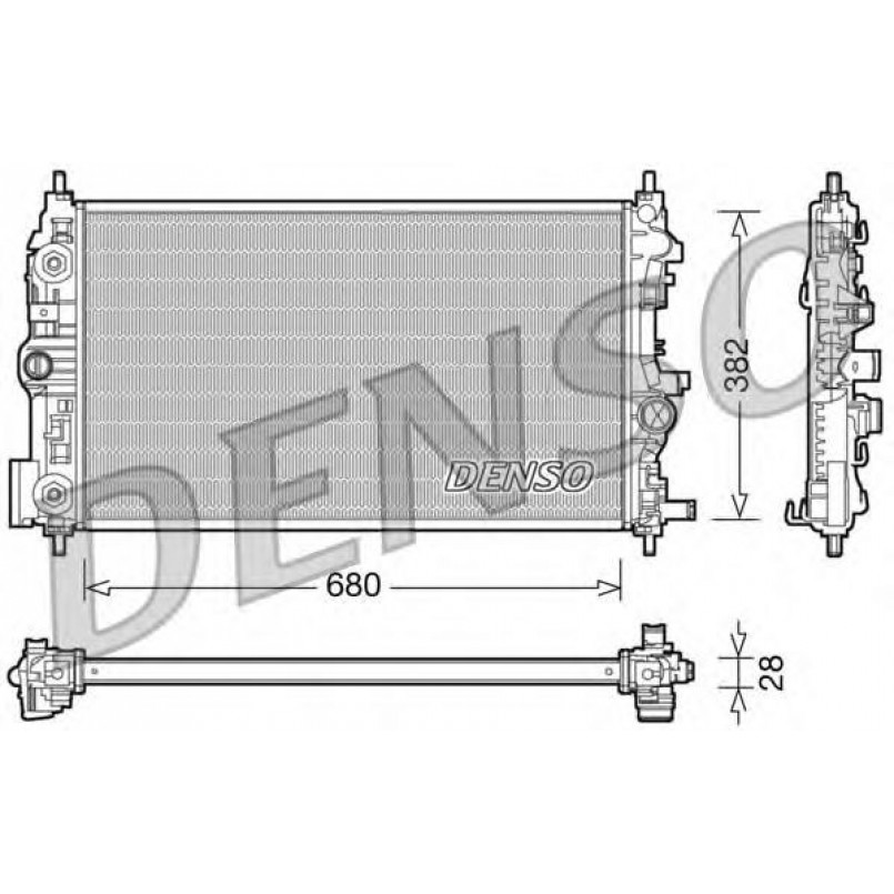 DRM20079  DENSO - Радіатор охолодження
