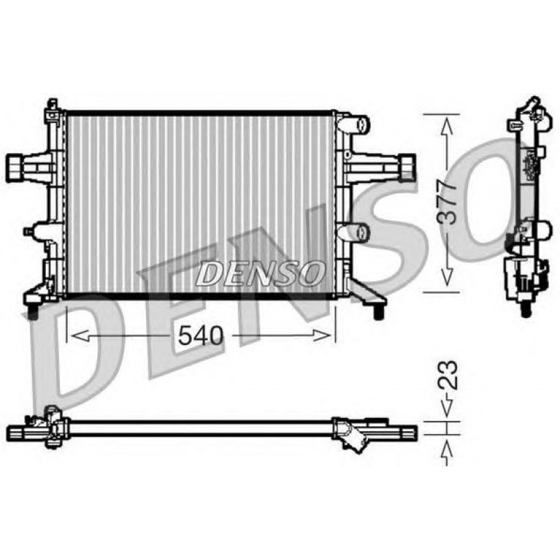 DRM20080  DENSO - Радіатор охолодження