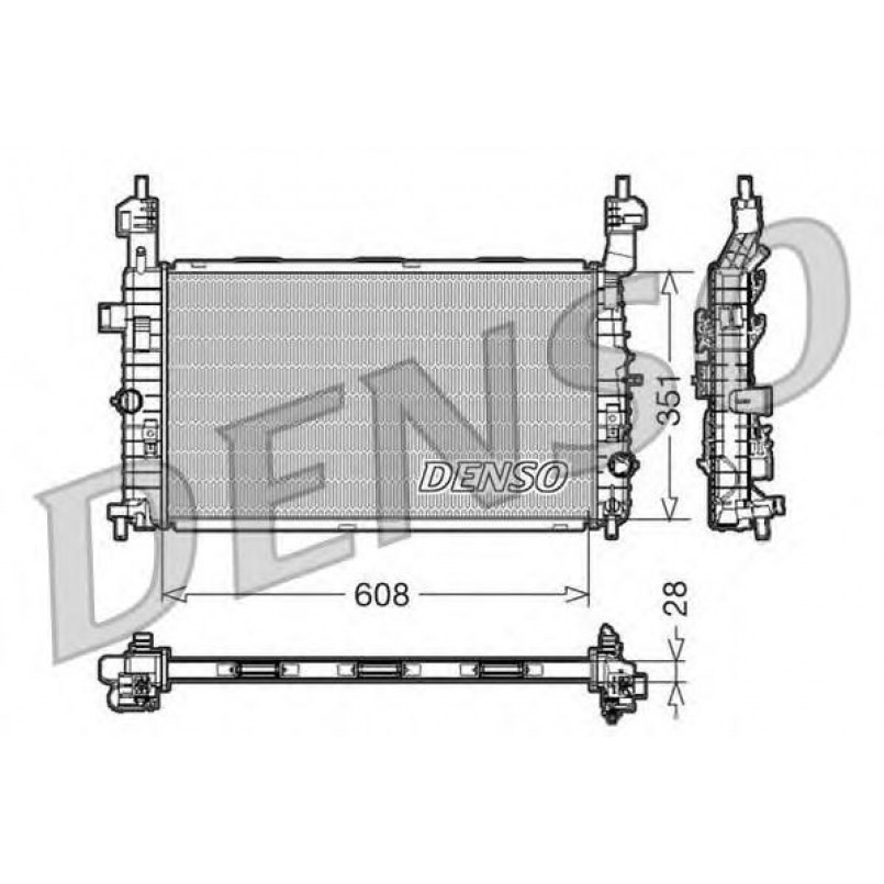 DRM20091  DENSO - Радіатор охолодження