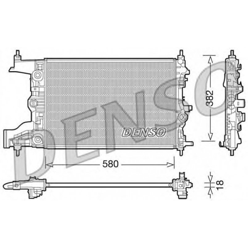 DRM20099  DENSO - Радіатор охолодження