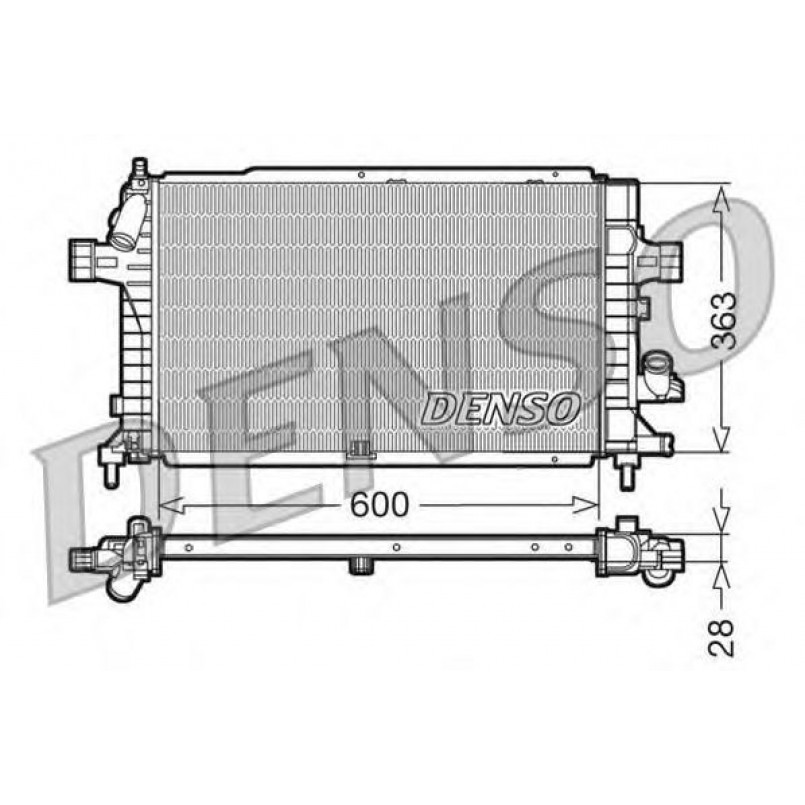 DRM20102  DENSO - Радіатор охолодження