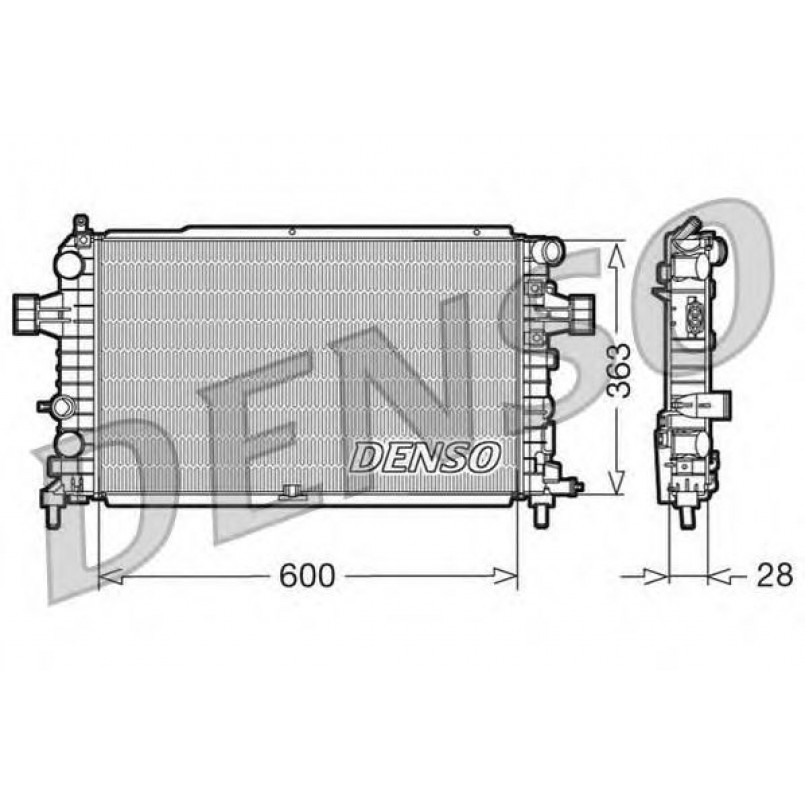 DRM20105  DENSO - Радіатор охолодження