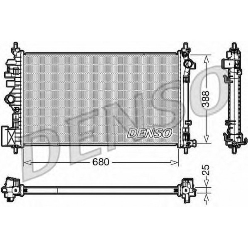 DRM20107  DENSO - Радіатор охолодження