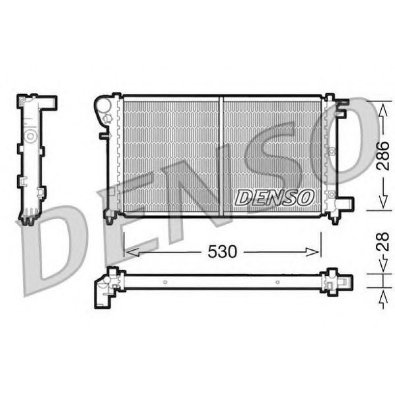 DRM21002  DENSO - Радіатор охолодження
