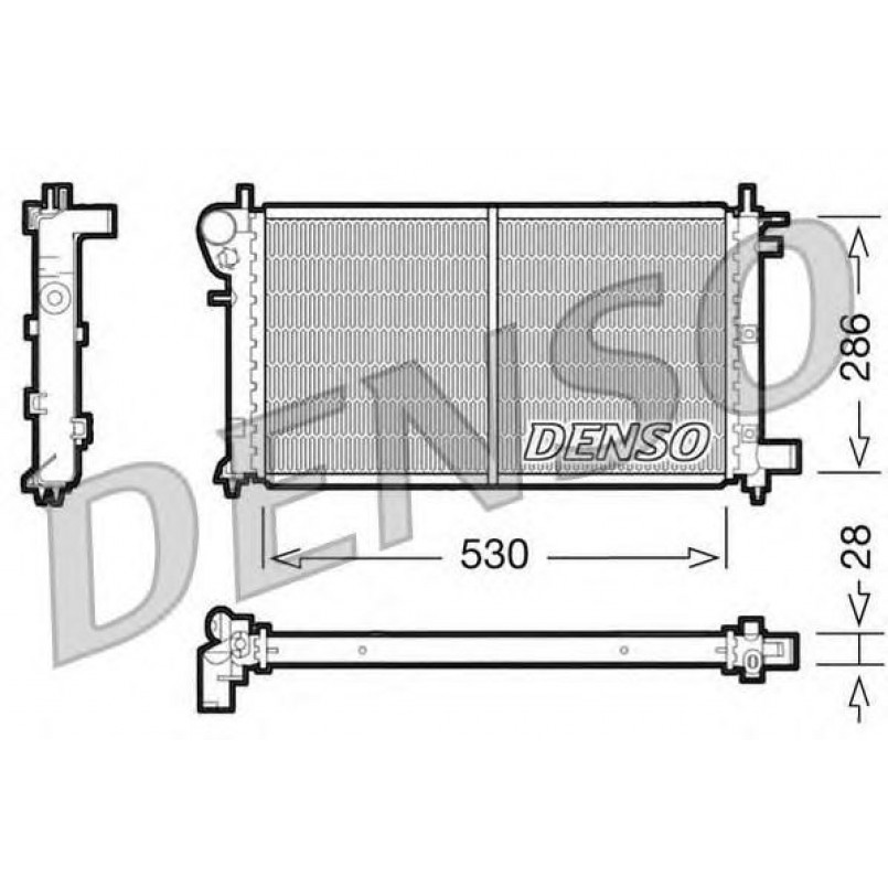 DRM21003  DENSO - Радіатор охолодження
