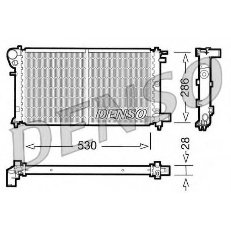 DRM21004  DENSO - Радіатор охолодження
