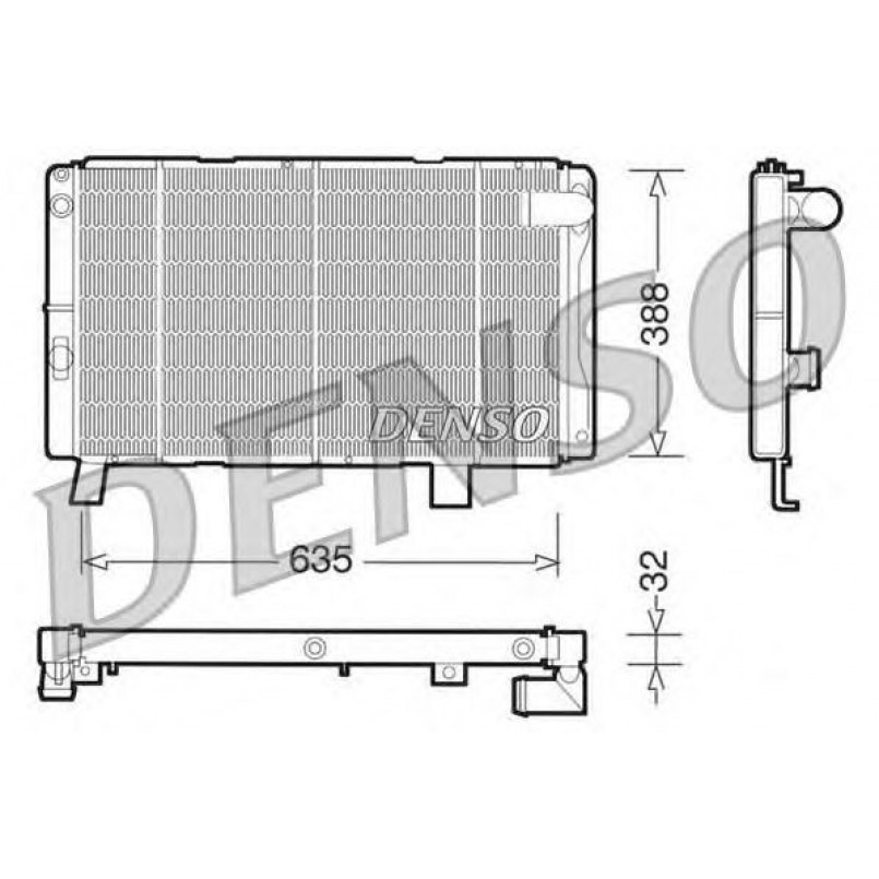 DRM21075  DENSO - Радіатор охолодження