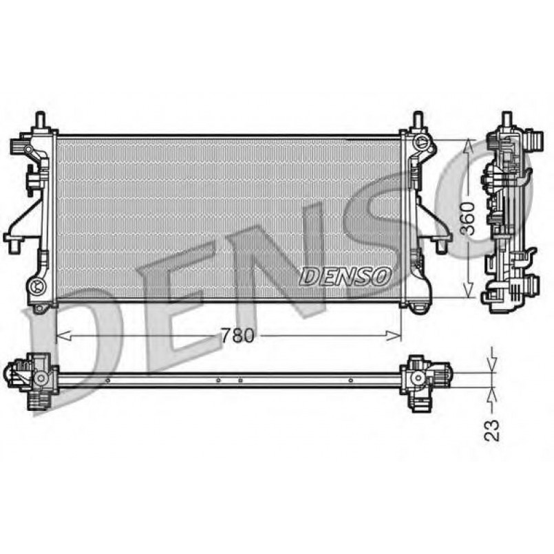 DRM21100  DENSO - Радіатор охолодження