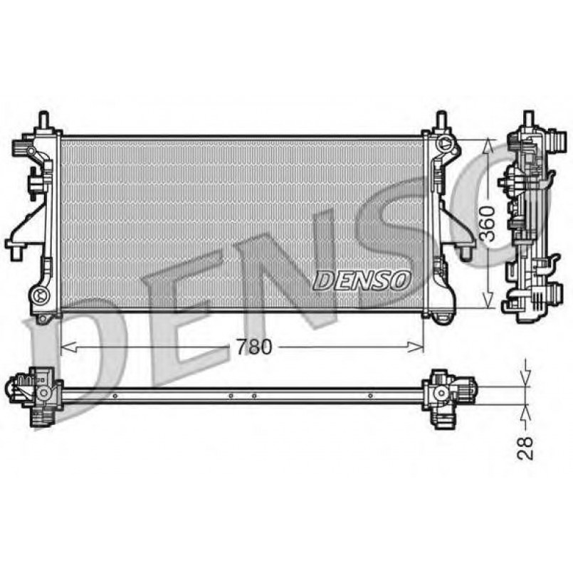 DRM21101  DENSO - Радіатор охолодження