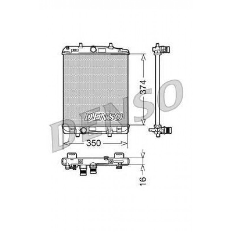 DRM21603  DENSO - Радіатор охолодження
