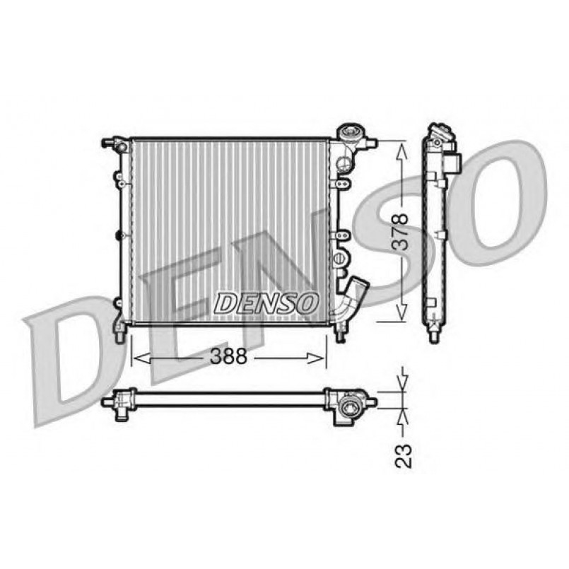 DRM23002  DENSO - Радіатор охолодження