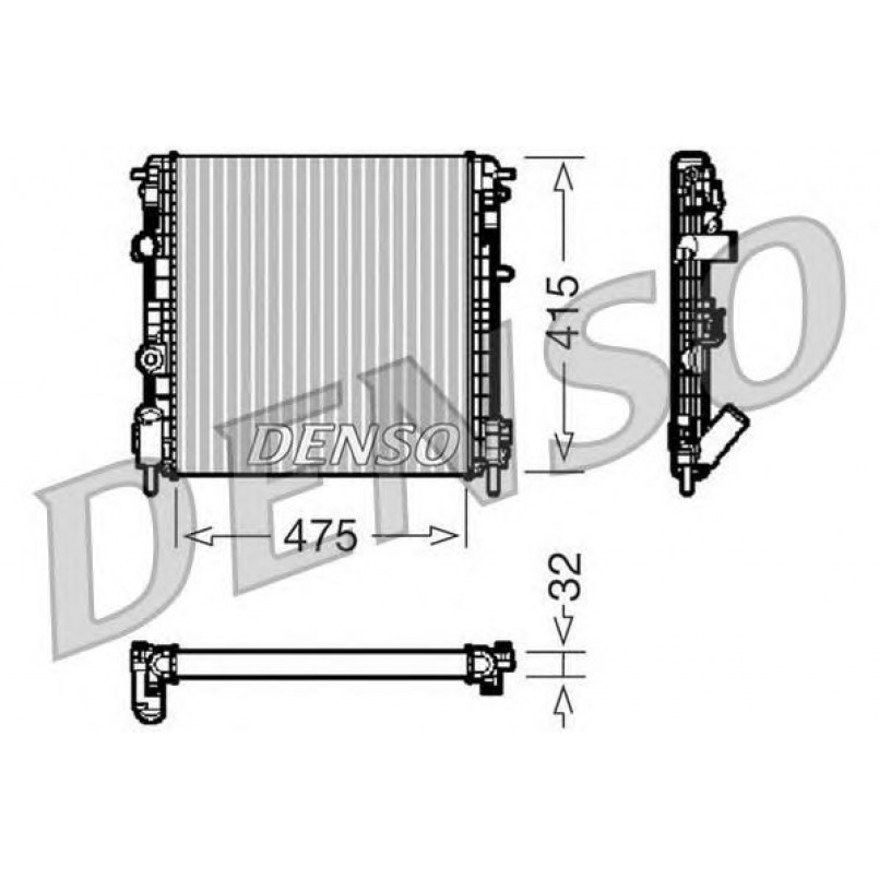 DRM23014  DENSO - Радіатор охолодження
