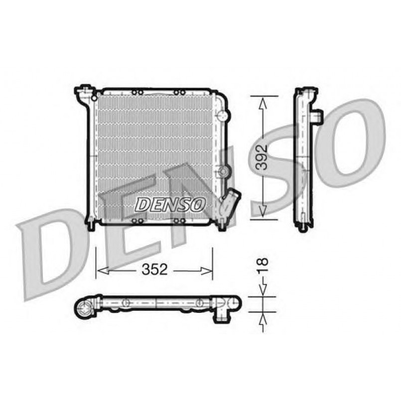 DRM23026  DENSO - Радіатор охолодження