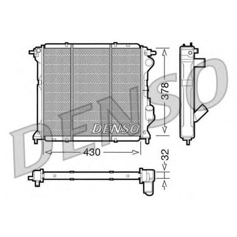 DRM23027  DENSO - Радіатор охолодження