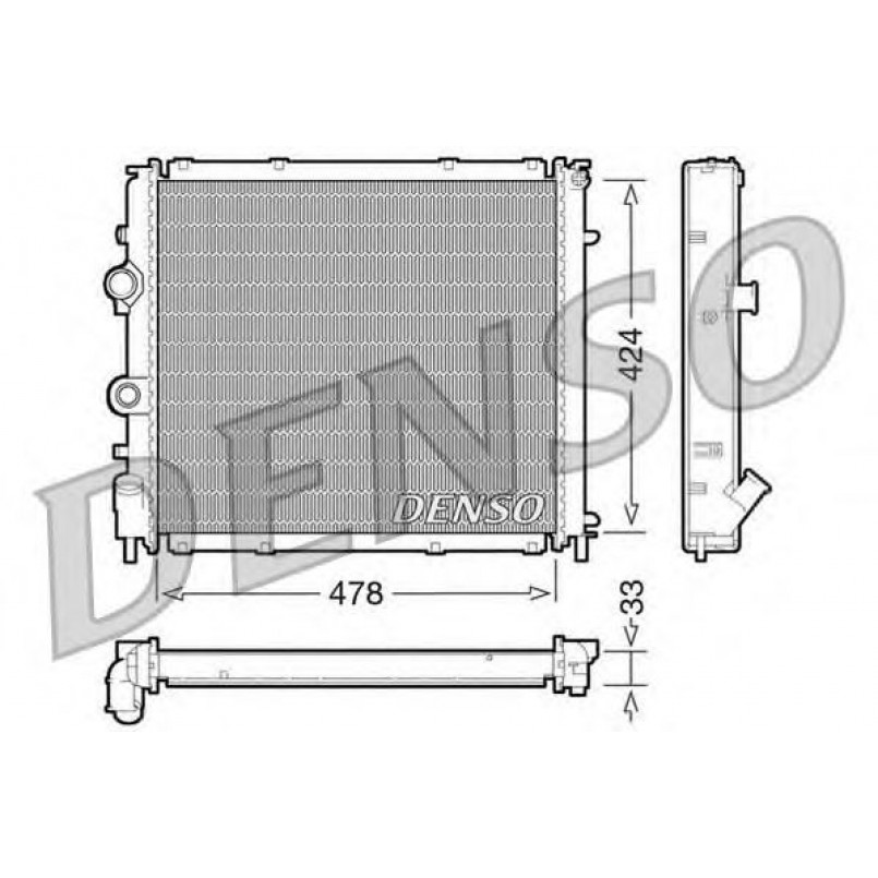 DRM23030  DENSO - Радіатор охолодження