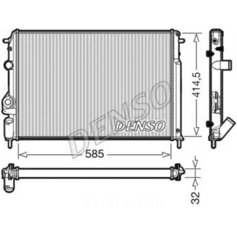 DRM23034  DENSO - Радіатор охолодження