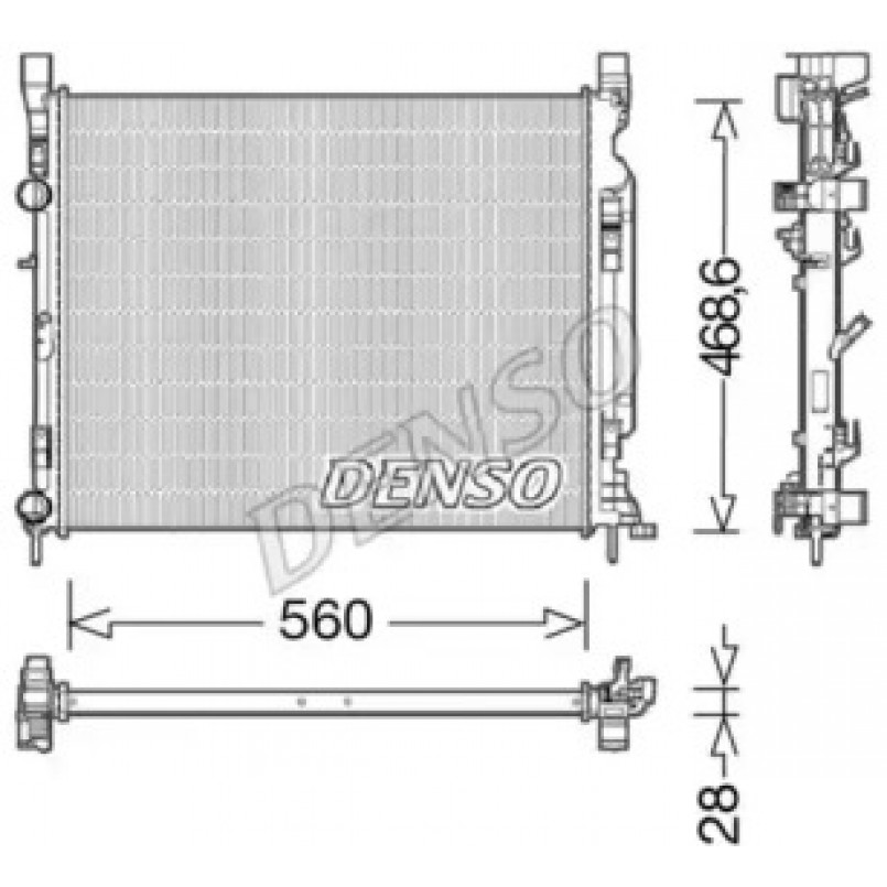DRM23037  DENSO - Радіатор охолодження