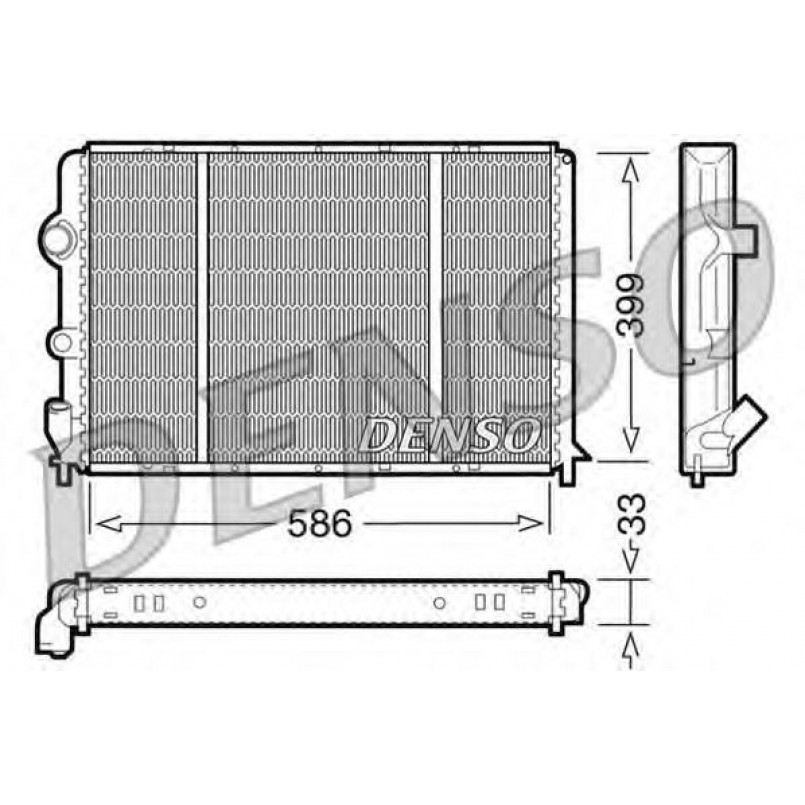 DRM23050  DENSO - Радіатор охолодження