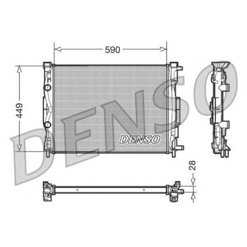 DRM23056  DENSO - Радіатор охолодження