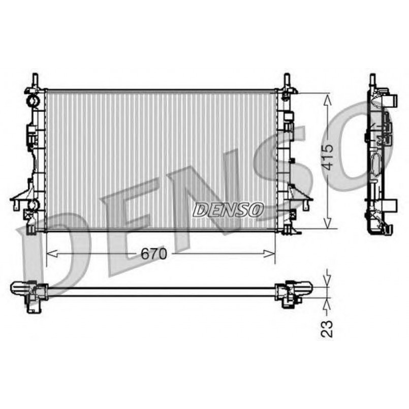 DRM23083  DENSO - Радіатор охолодження