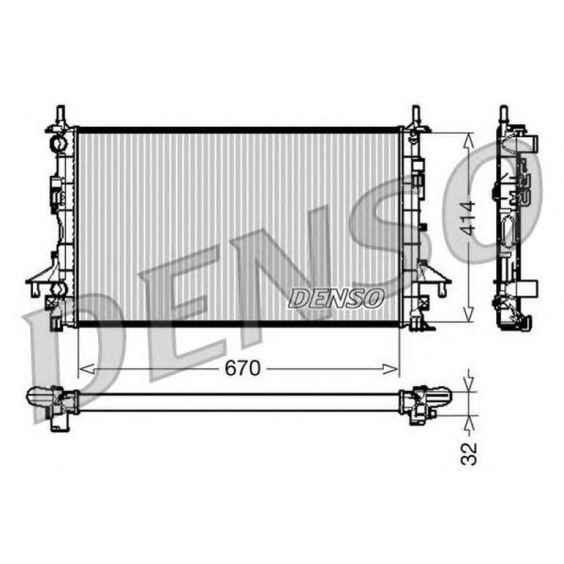 DRM23084  DENSO - Радіатор охолодження