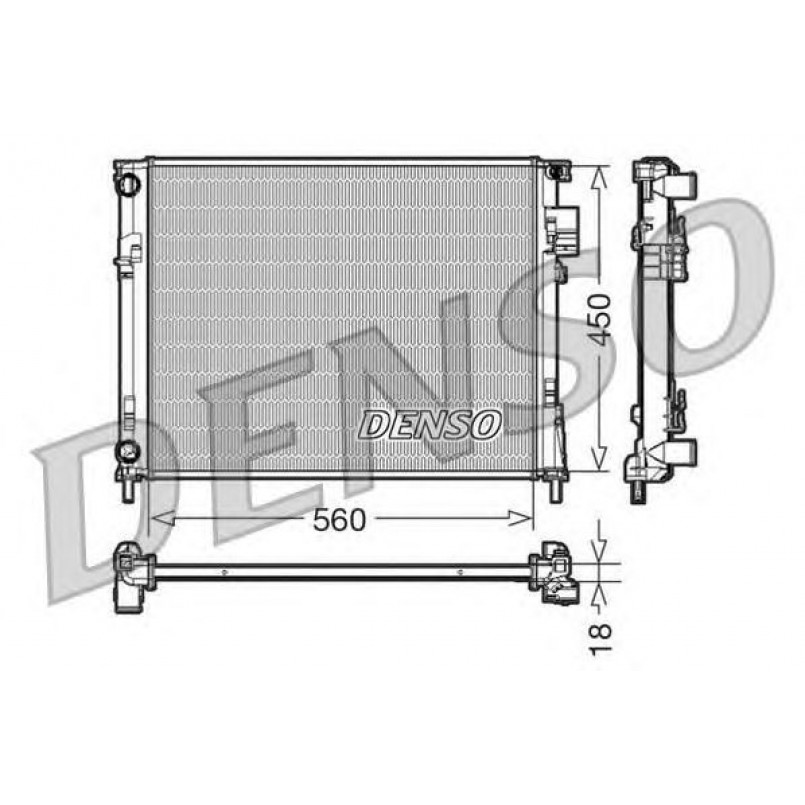 DRM23095  DENSO - Радіатор охолодження