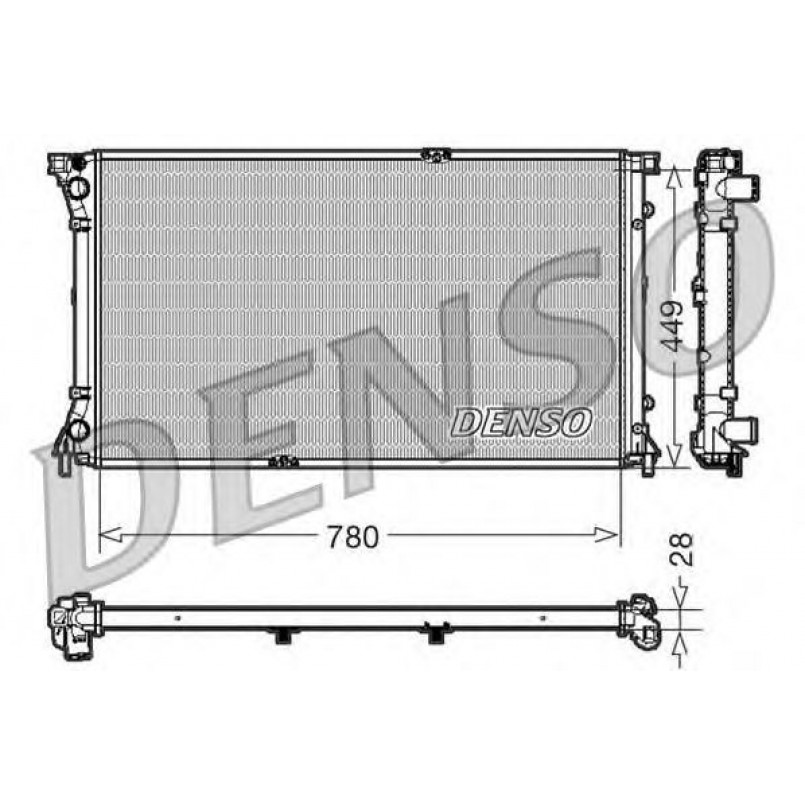 DRM23098  DENSO - Радіатор охолодження