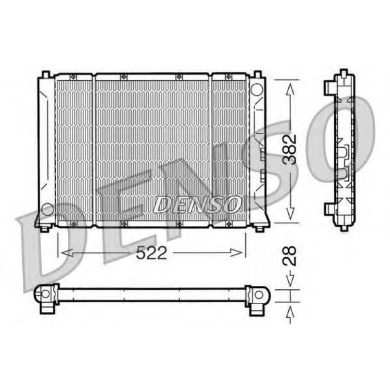 DRM24012  DENSO - Радіатор охолодження